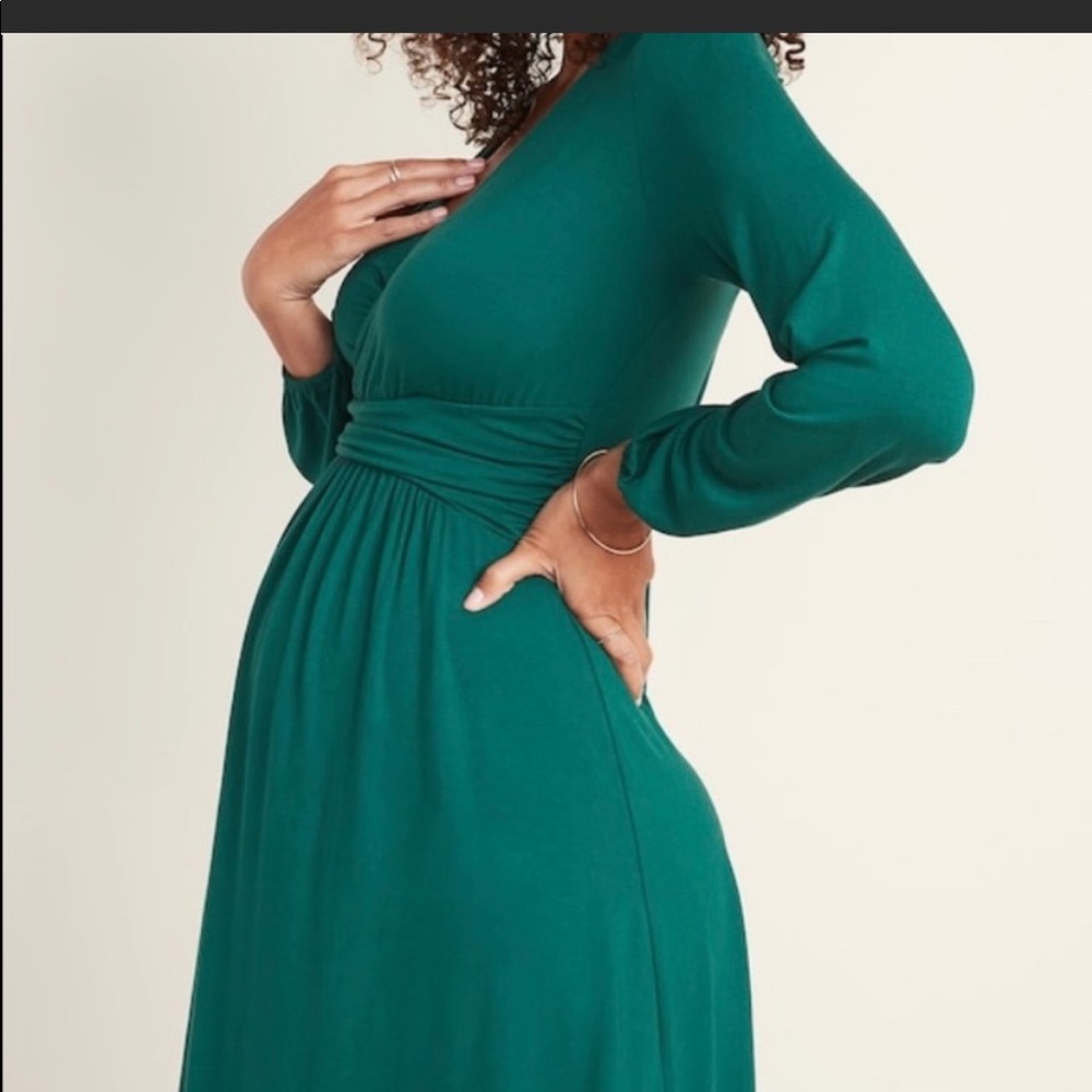 Emerald green Old Navy Maternity Dress